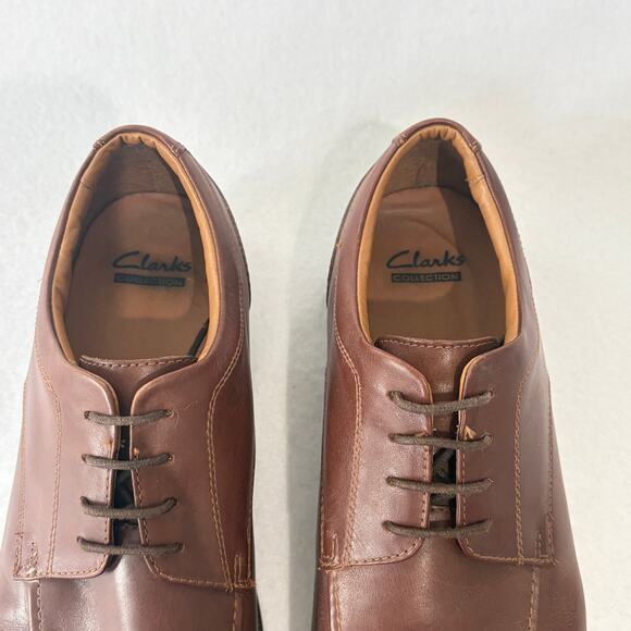 Clarks Collection Loafers Mens 11.5 M Brown Leather Oxford Dress Shoes Comfort main image 5
